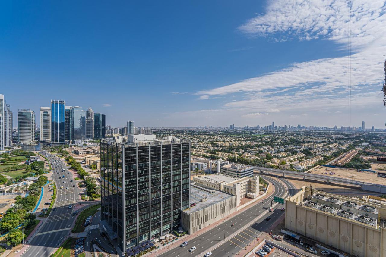 Higuests - Modern Studio With Incredible City Skyline View Дубай Екстериор снимка